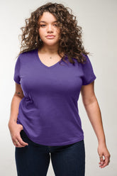 District DM1170L Women Perfect V-Neck Tee