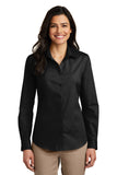 Port Authority LW100 Ladies Long Sleeve Carefree Poplin Shirt.
