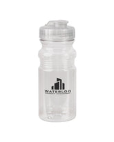 Translucent 20 Oz Sport Water Bottle With Snap Cap