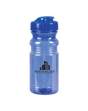 Translucent 20 Oz Sport Water Bottle With Snap Cap