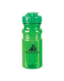 Translucent 20 Oz Sport Water Bottle With Snap Cap