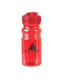 Translucent 20 Oz Sport Water Bottle With Snap Cap