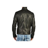 Front Removable Biker Leather Jacket