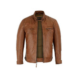 Cafe Racer Brown Jacket