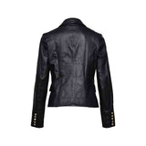 Women's Double Breasted Button Closure Blazer Jacket