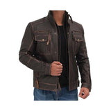 Vintage Moto Leather Jacket