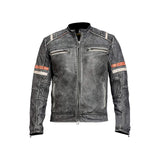 Asymmetrical Full Zip Leather Jacket