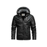 Avenger Hooded Leather Jacket