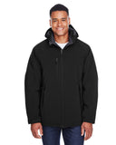 88159 North End Men's Glacier Insulated Three-Layer Fleece Bonded Soft Shell Jacket with Detachable Hood