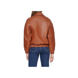 Luna Brown Leather Bomber Jacket