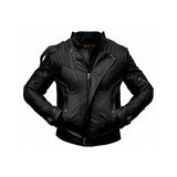 Belted Cuffs Moto Jacket