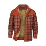 Classic Red Plaid Shirt Jacket