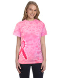 Tie-Dye CD1150 Women's Pink Ribbon T Shirt